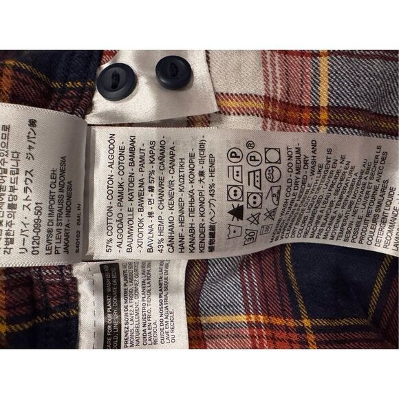 Levi’s lightweight plaid flannel 4XL - Picture 6 of 7
